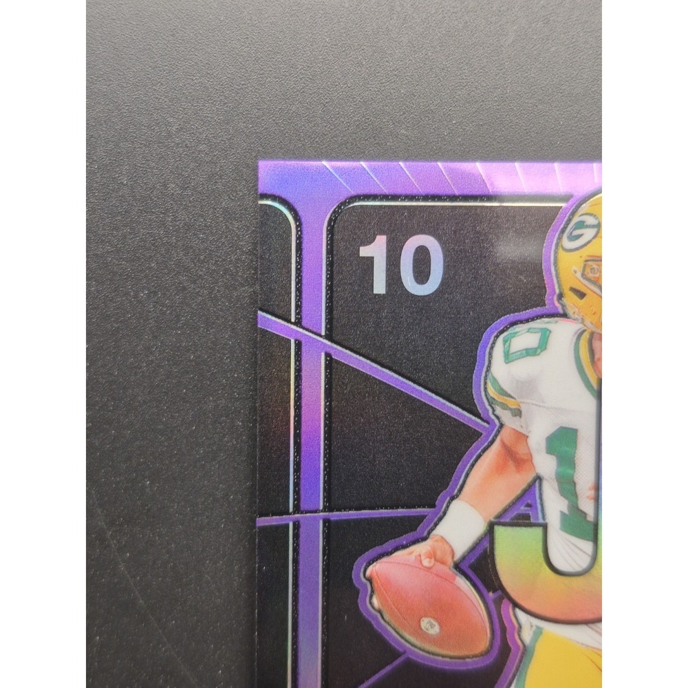 2024 Obsidian Jordan Love #1 Atomic Initials Purple /50 Green Bay Packers - Picture 4 of 12